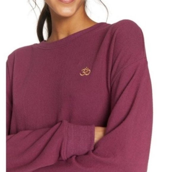 NWT Spiritual Gangster Om Malibu Soft Purple Pullover relaxed Crew Neck size XS - Picture 14 of 16